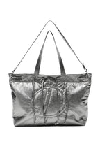 DEINET D STITCH PADDING BAG IN SILVER