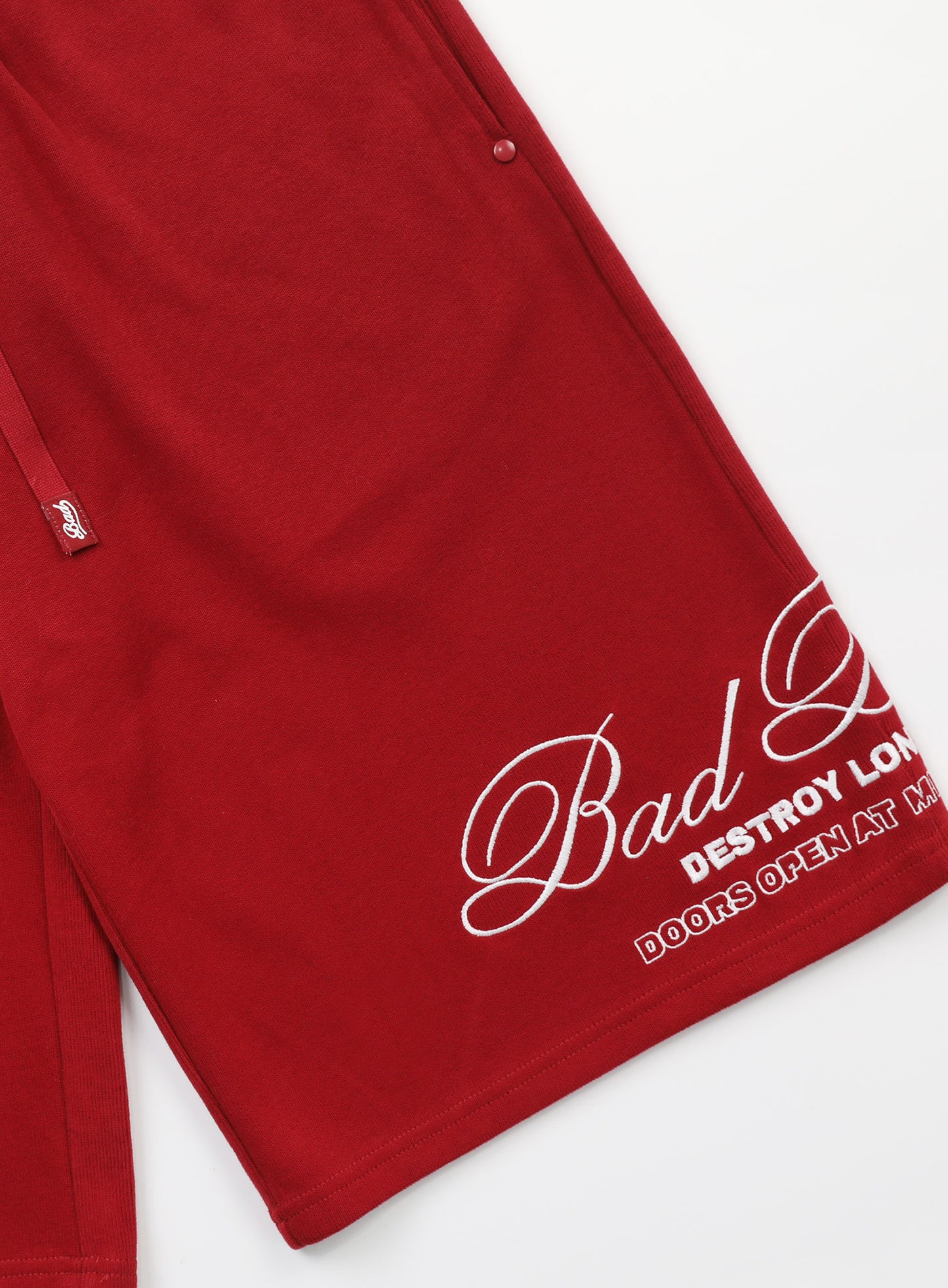 BADBLOOD Classic Logo Bermuda Pants / Red