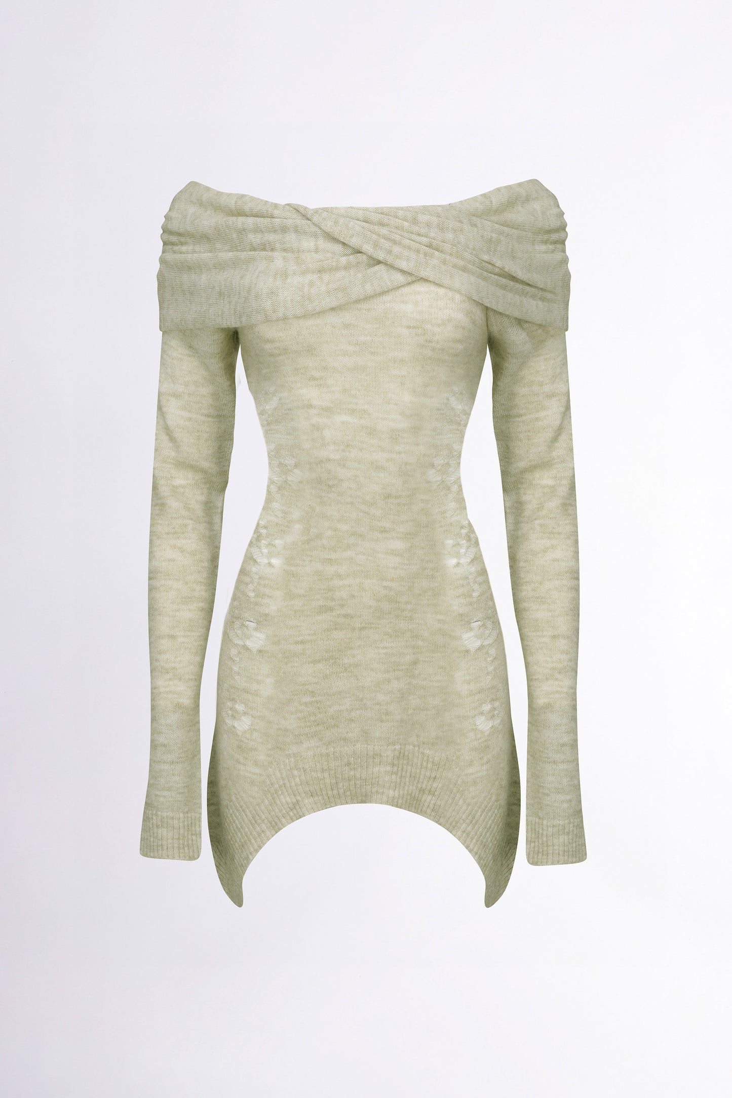 Sculptor 2way Shawl Dress Pale Green