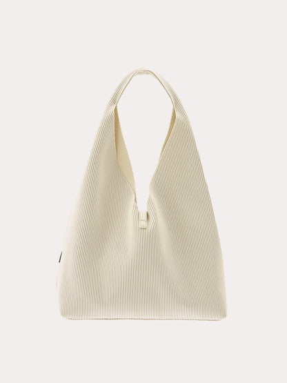 TALLI Bailey Knit Hobo Bag - ivory/black