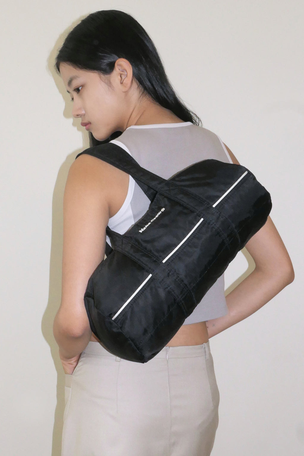 NANACREW MINI DUFFLE BAG - BLACK