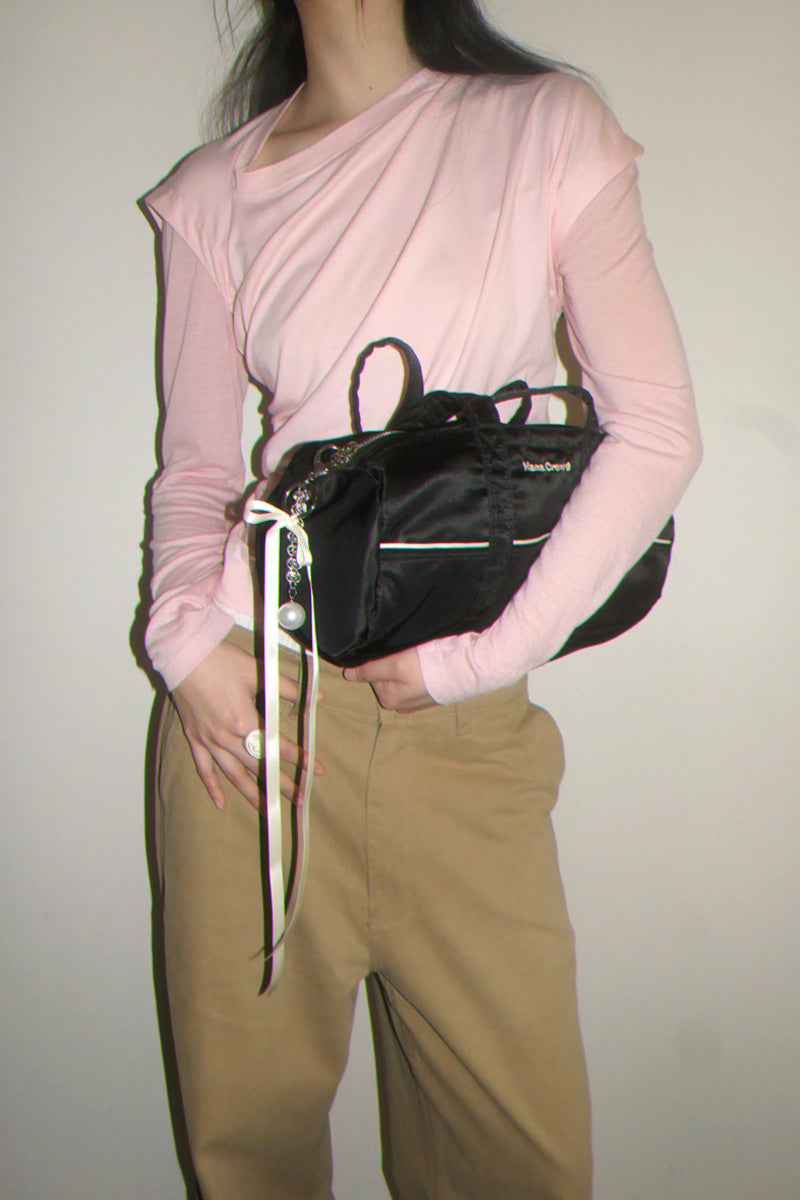 NANACREW MINI DUFFLE BAG - BLACK