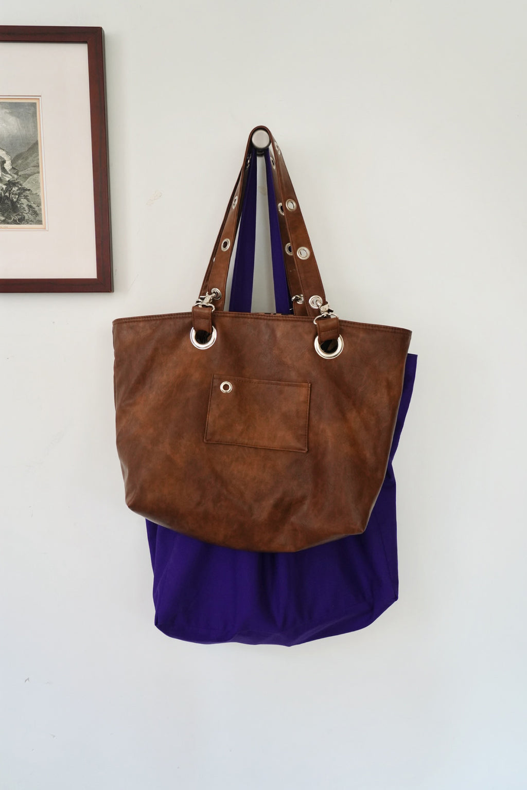 DEPC EYELET LEATHER BAG (VER.2) – BROWN