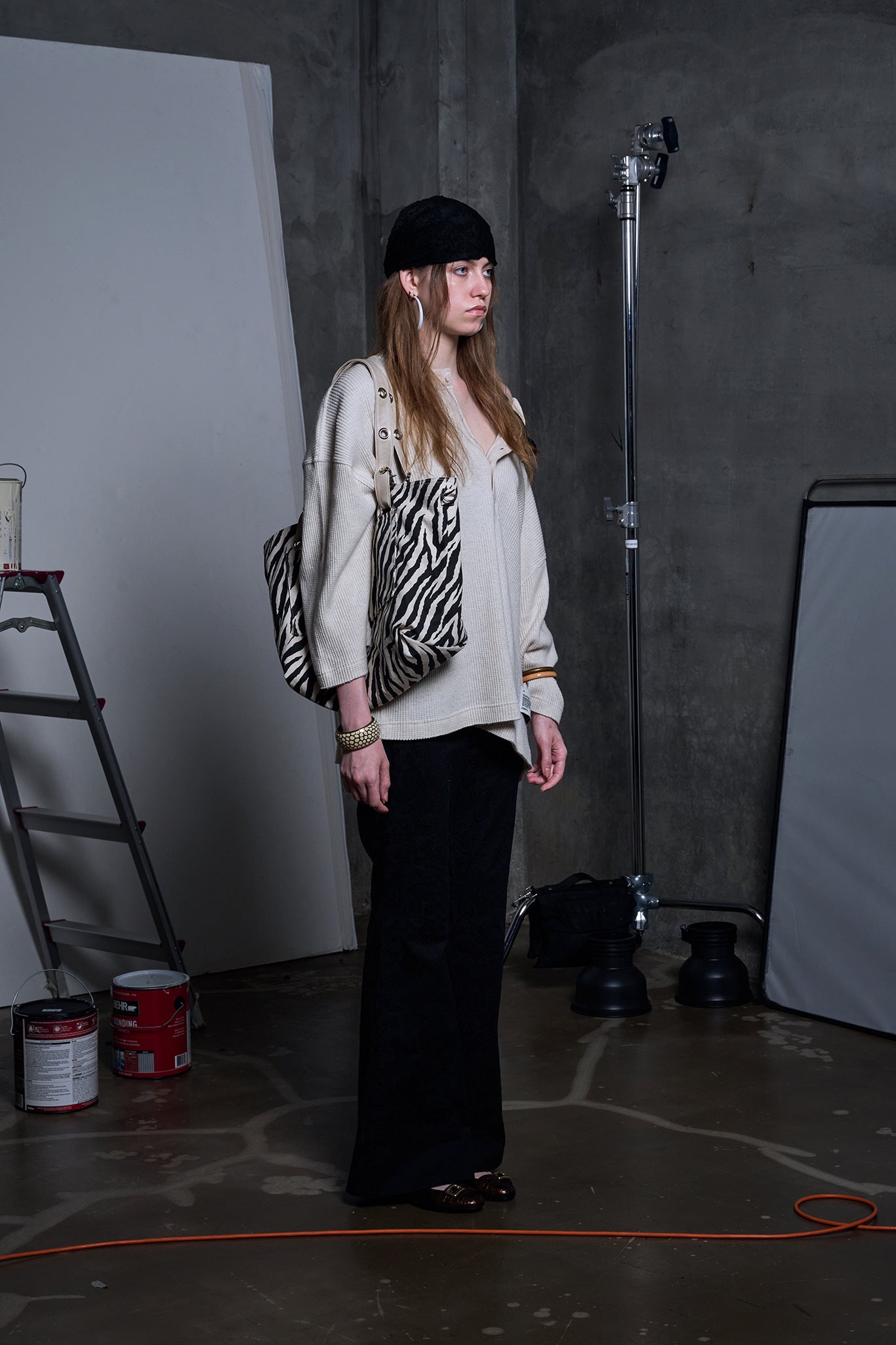 DEPC WAFFLE LONG SLEEVE T-SHIRT – IVORY