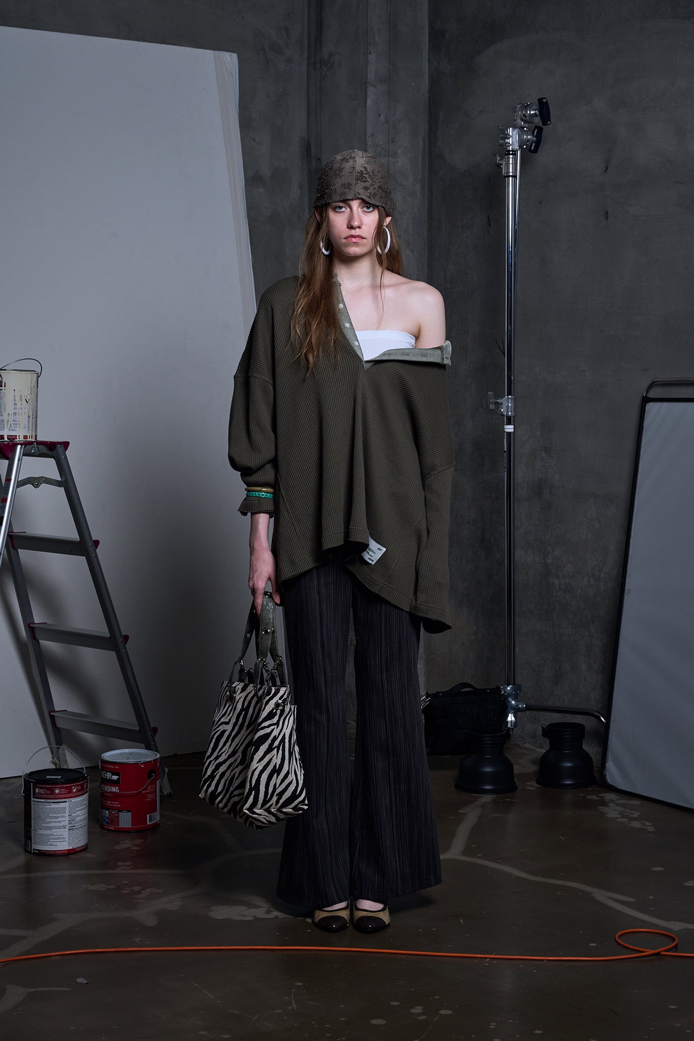 DEPC WAFFLE LONG SLEEVE T-SHIRT – KHAKI