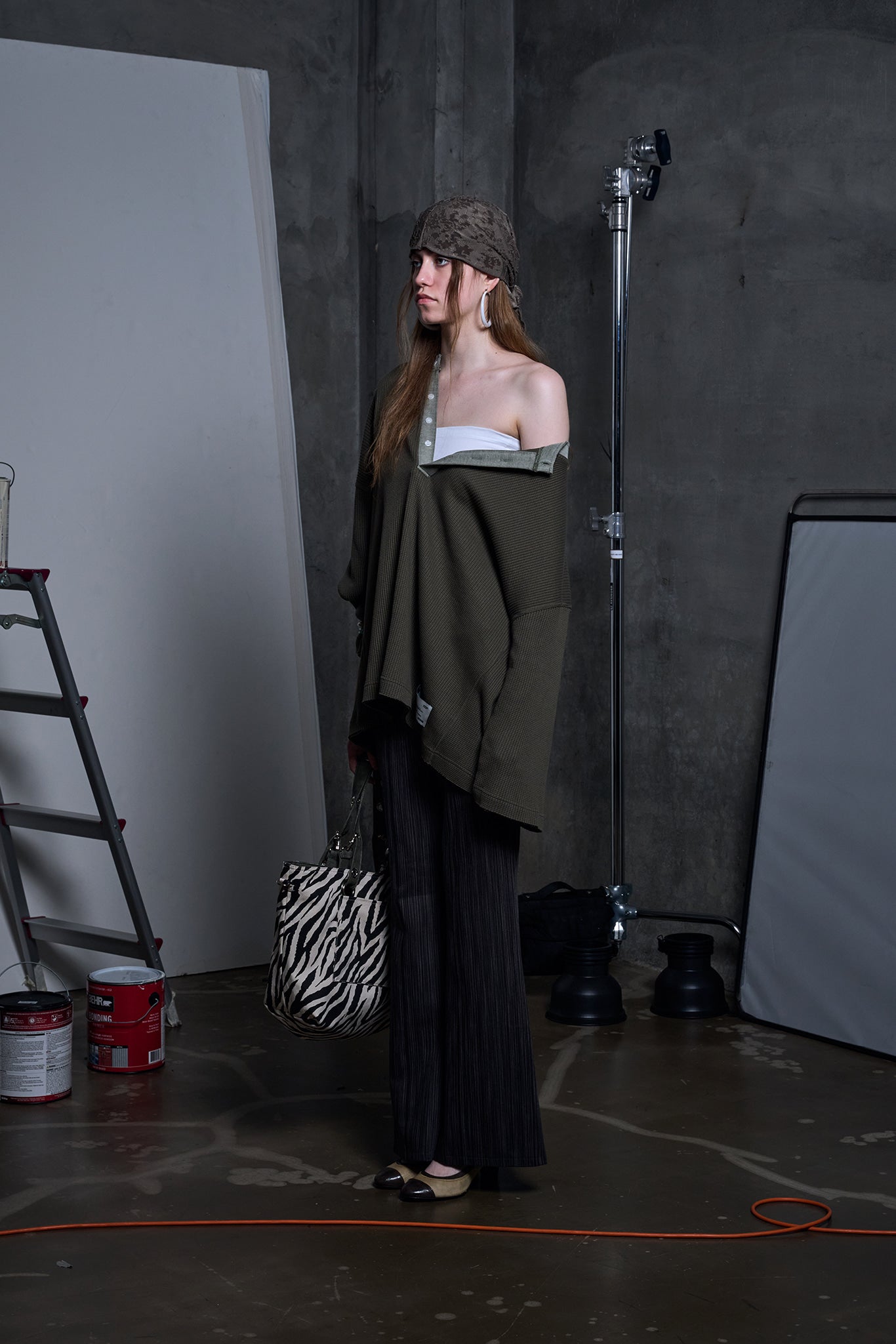 DEPC WAFFLE LONG SLEEVE T-SHIRT – KHAKI