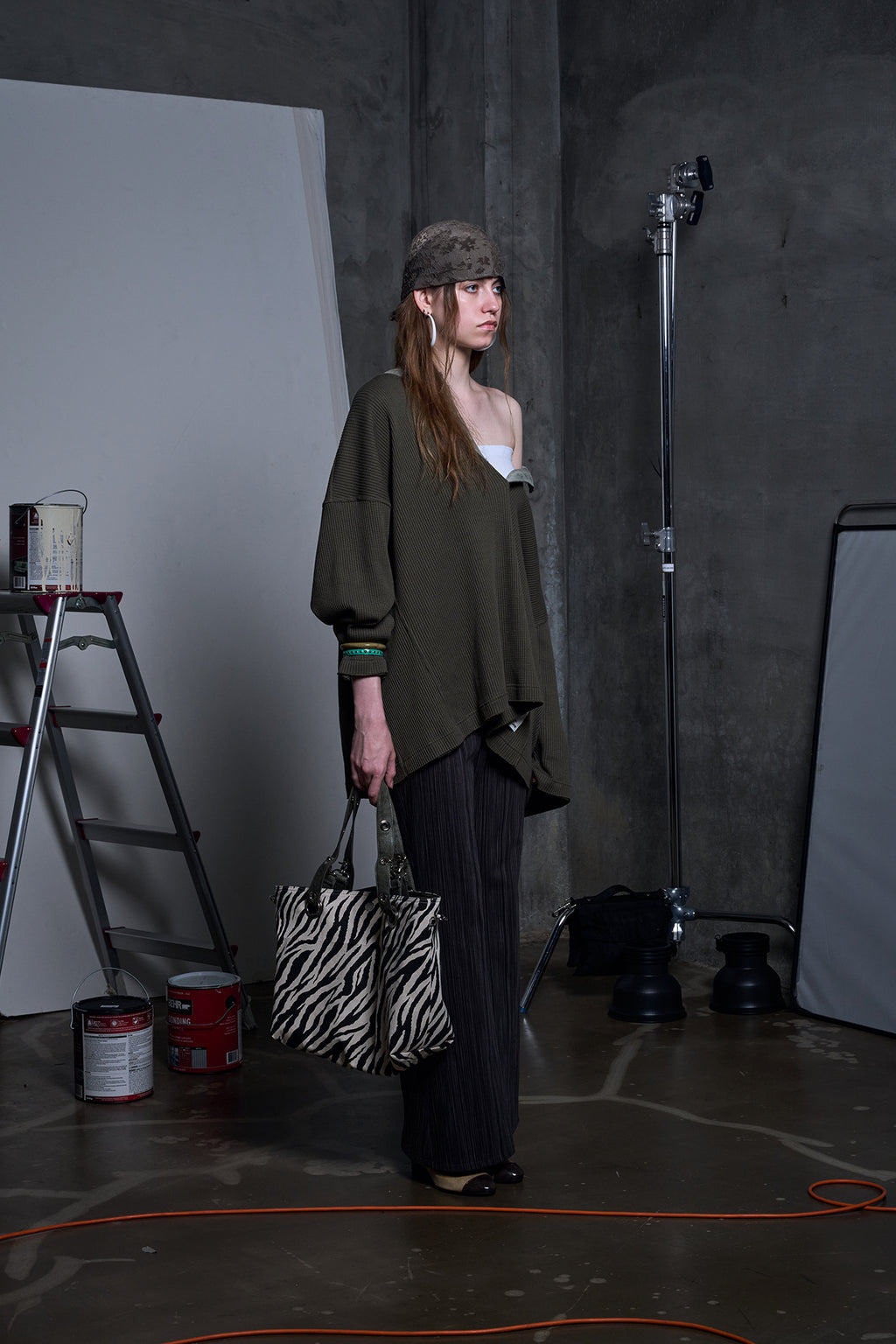 DEPC WAFFLE LONG SLEEVE T-SHIRT – KHAKI