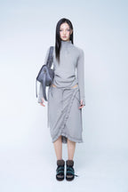 DEPC EYELET LEATHER BAG (VER.3) - GRAY