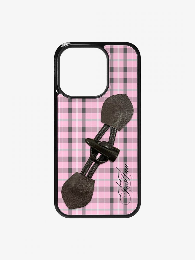Pastel Check Toggle Case - Pink (iPhone & Samsung Available)