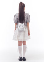 Ribbon Classic Backpack - Silver