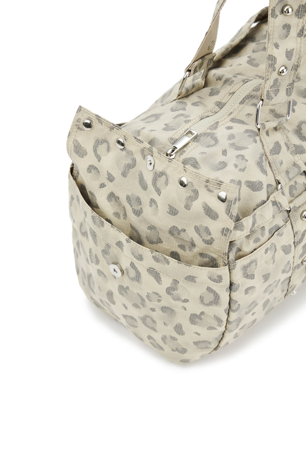 LOGO DUFFLE BAG IN LEOPARD