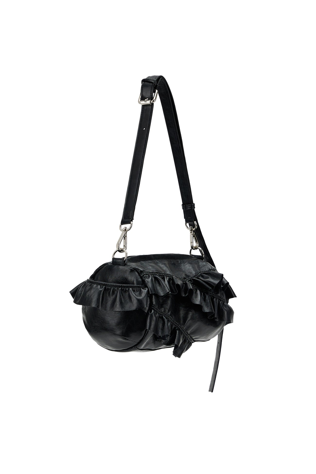POCKET MINI FRILL BAG / 2COLORS