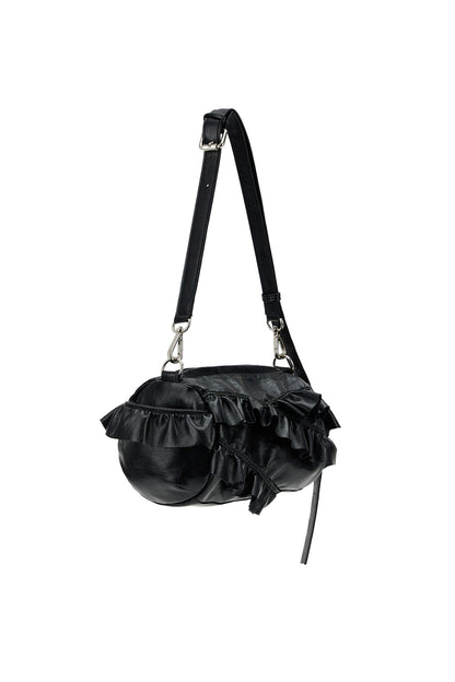 POCKET MINI FRILL BAG / 2COLORS