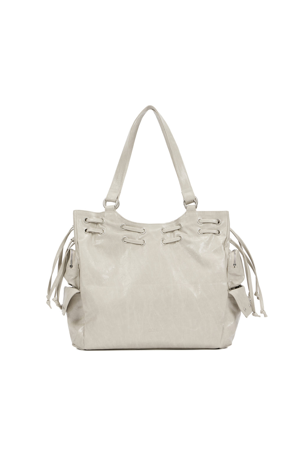 DEINET NEW STUD STRING BIG BAG IN ASH BEIGE