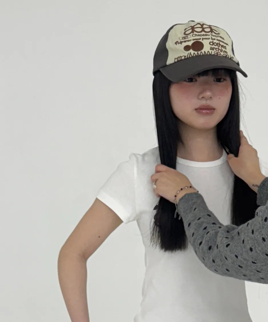 WEB LOGO 5 PANNEL BALL CAP / 6COLORS