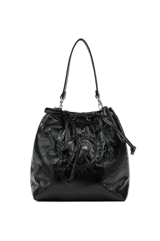 DEINET D STITCH PADDING MINI BAG IN BLACK