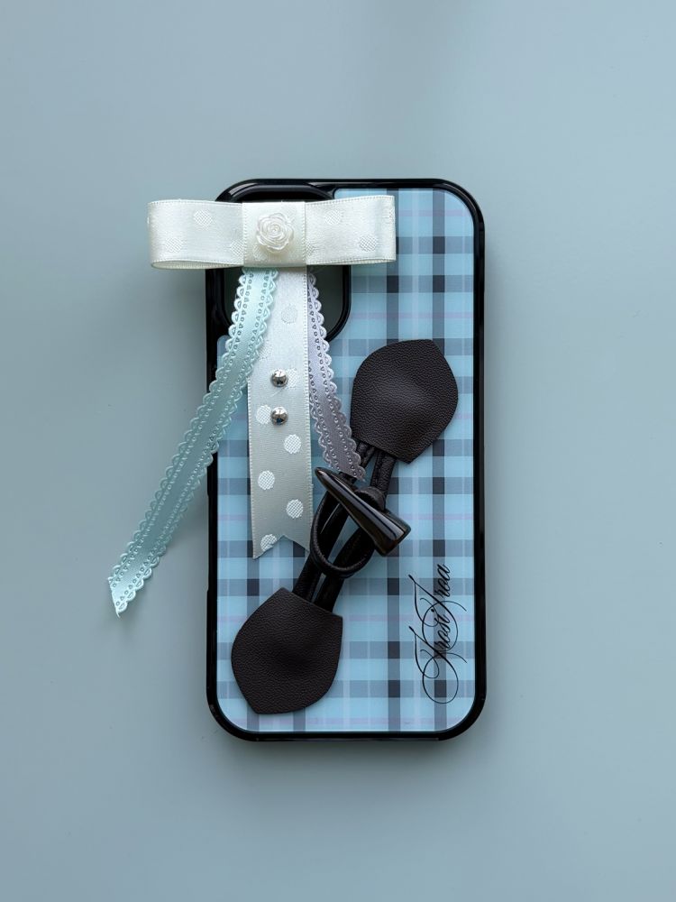 Pastel Check Toggle Case - Mint (iPhone & Samsung Available)