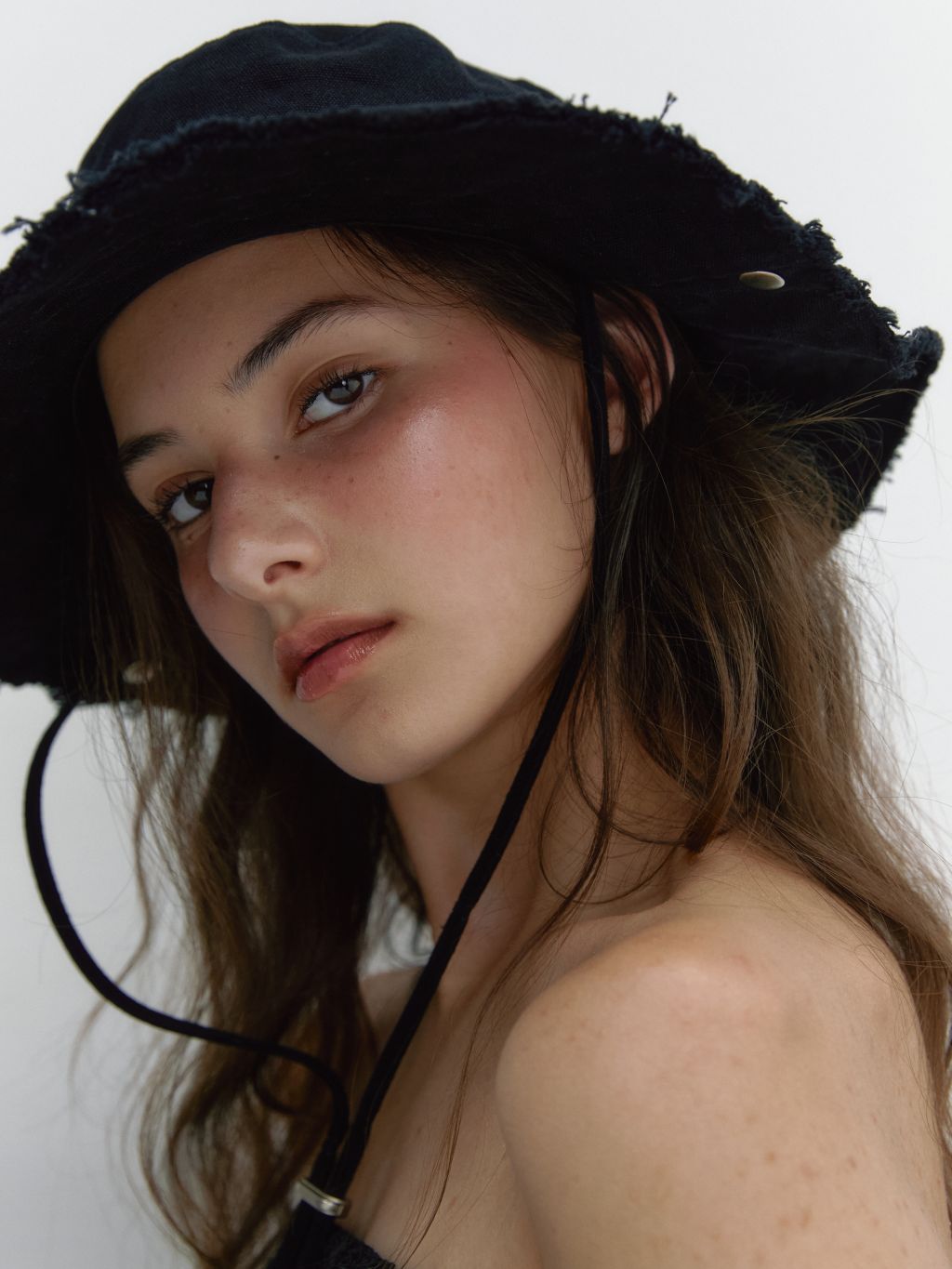 ASURA STUD COTTON HAT (BLACK)