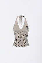 Dot Halter Top Raw