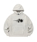 3STARS LOGO KNIT HOODIE_IVORY