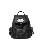 [Jennie同款🎀] [lotsyou] Nostalgia Chubby Backpack - Nylon Black