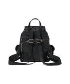 [Jennie同款🎀] [lotsyou] Nostalgia Chubby Backpack - Nylon Black