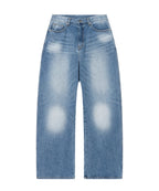 Needlework Denim Pants (Blue)