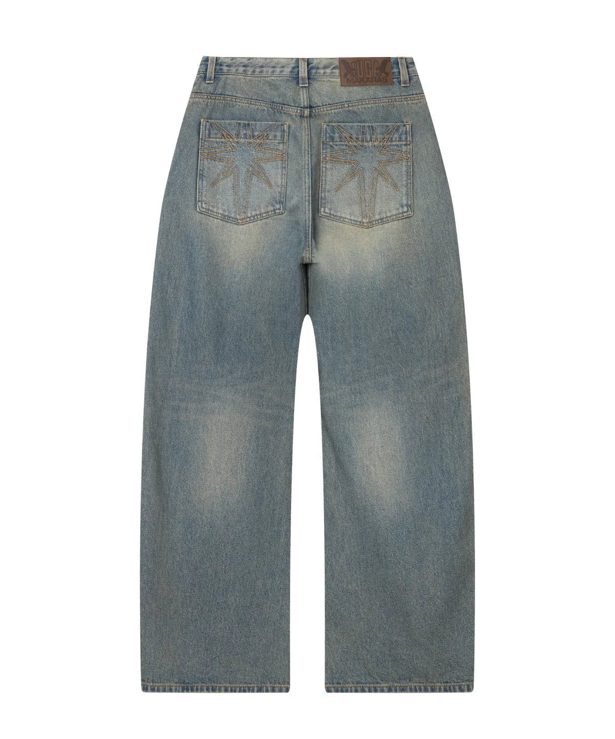 Needlework Denim Pants (Sand Blue)