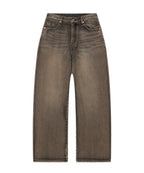 Needlework Denim Pants (Sand Black)