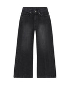 Ribbon Denim Pants (Black)