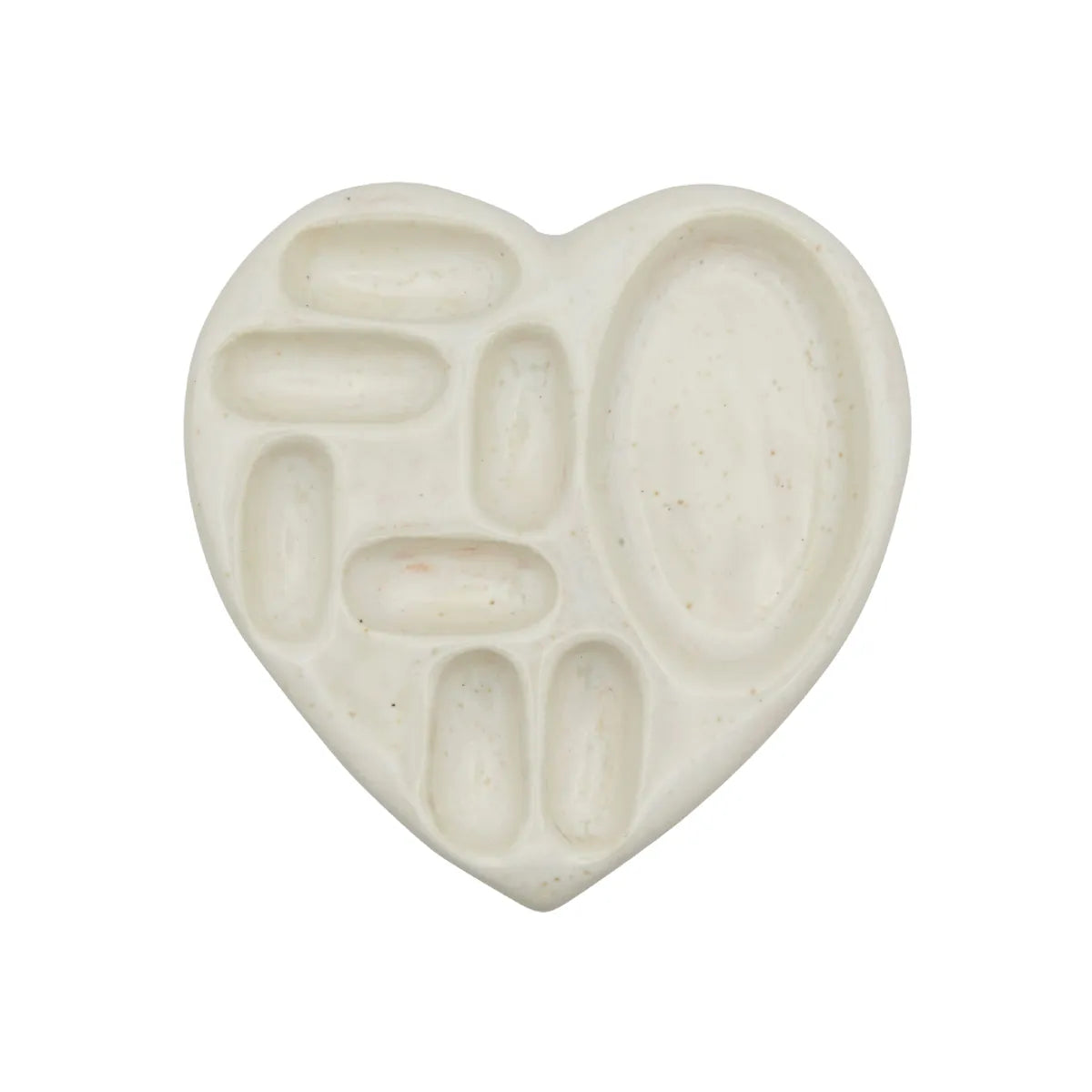 [NFF開團價💓 2.27截單] Ceramic Heart Mix Holder-oatmeal