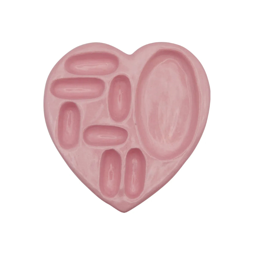 NFF Ceramic Heart Mix Holder-powder pink