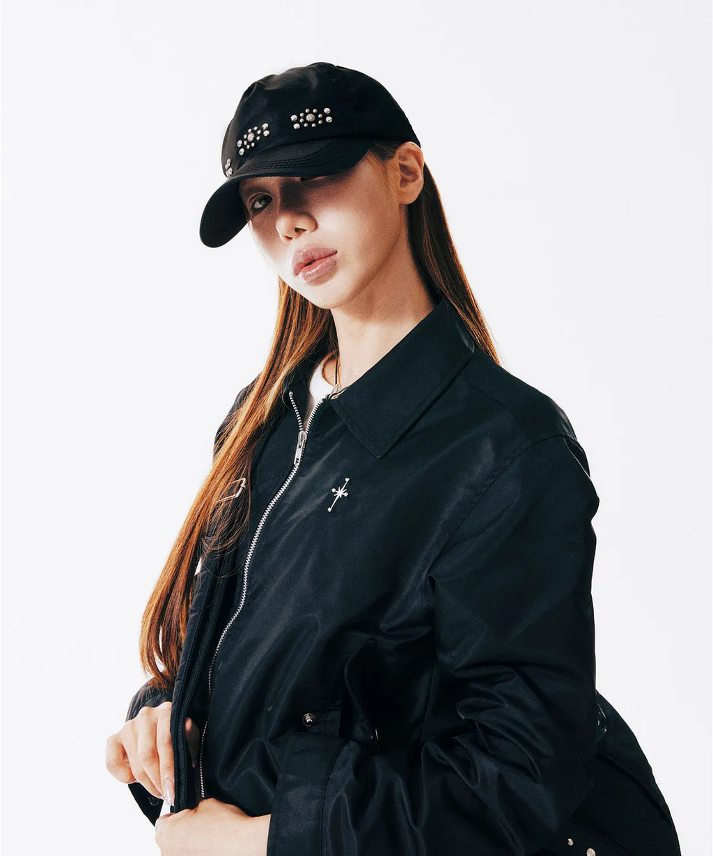 Studded Western Ball Cap