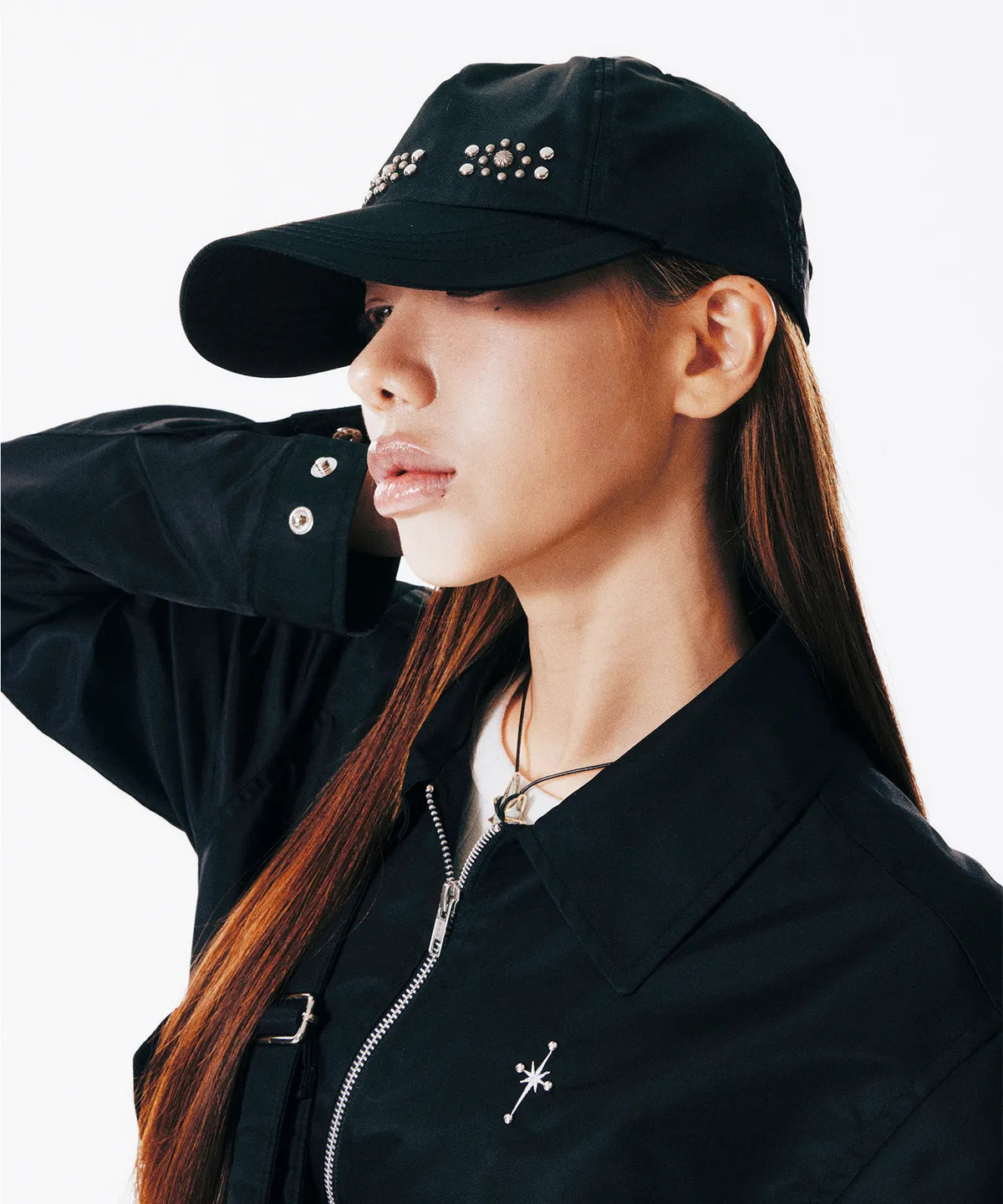 Studded Western Ball Cap