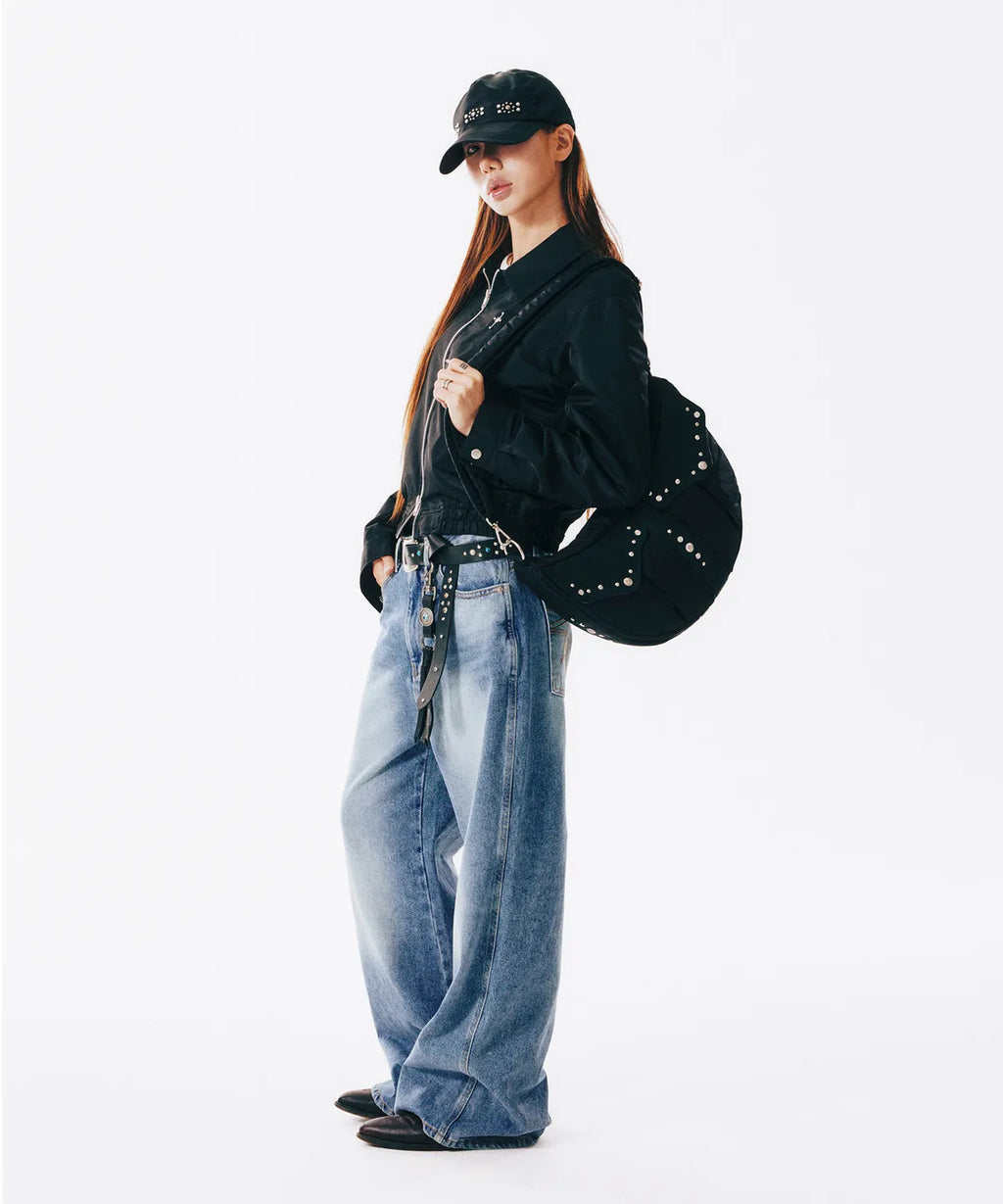 Studded Western Ball Cap