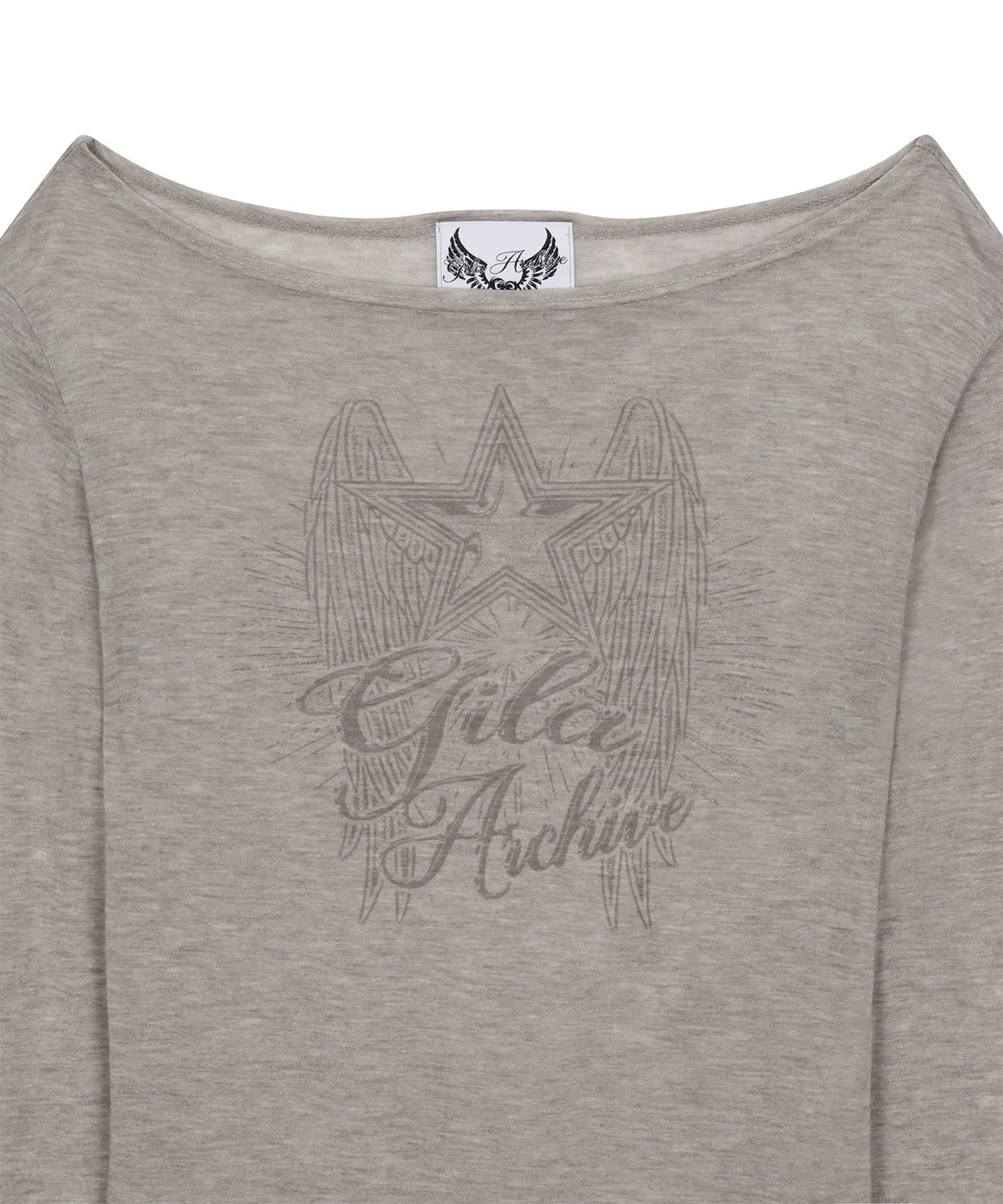 GILA ARCHIVE STAR WING SHEER LONG SLEEVE_GY