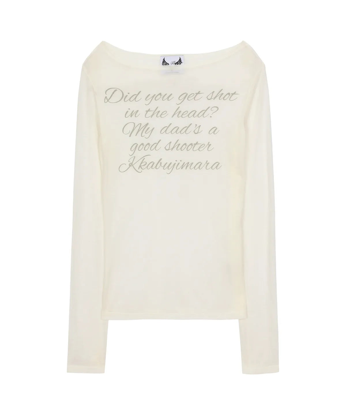 [GILA ARCHIVE] LETTERING SHEER LONG SLEEVE (3 colors)