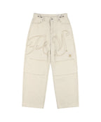 NASTY FANCY CLUB ANGEL VINTAGE WASHING PINTUCK PANTS / IVORY