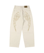 NASTY FANCY CLUB ANGEL VINTAGE WASHING PINTUCK PANTS / IVORY