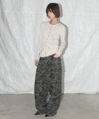 NASTY FANCY CLUB CARPENTER LETTERING DENIM PANTS / DARK GREY