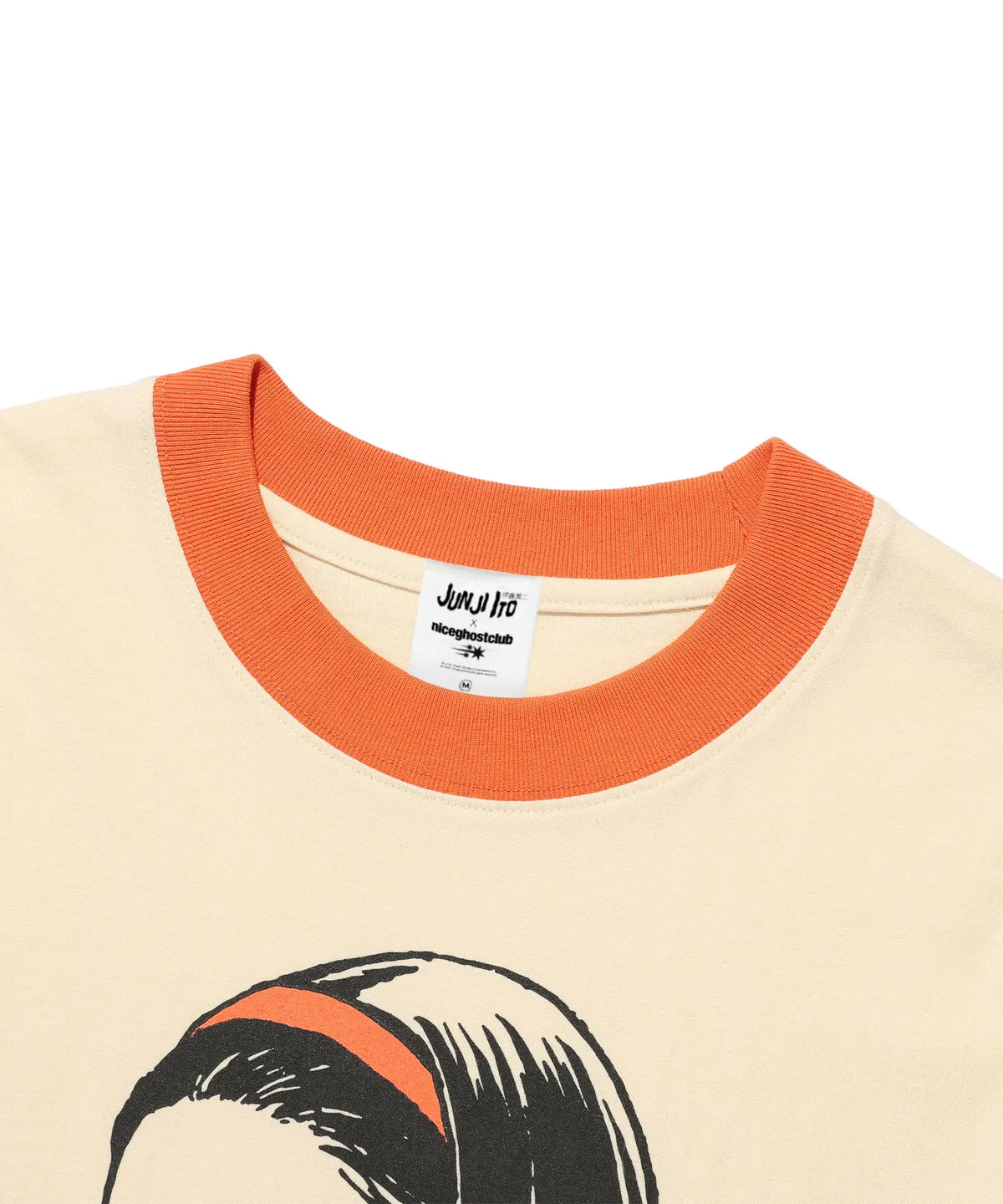 niceghostclub JUNJI ITO MANIAC TOMIE BIG BIG L/S TEE [IVORY]