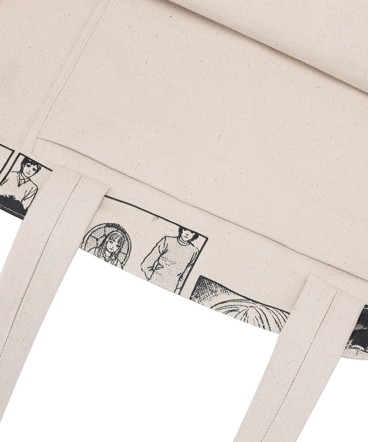 niceghostclub JUNJI ITO MANIAC CARTOON BIG TOTE BAG [IVORY]