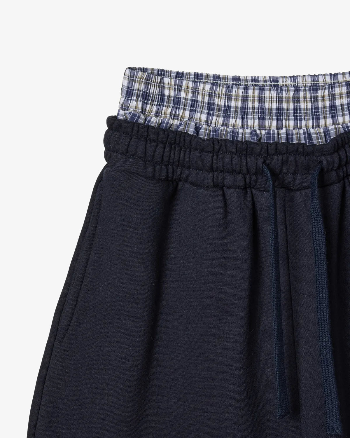 TRUNK LAYERED SWEATSHORTS [NAVY]