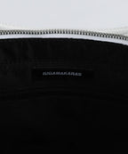 Laced Ribbon Leather Shoulder Bag (White)