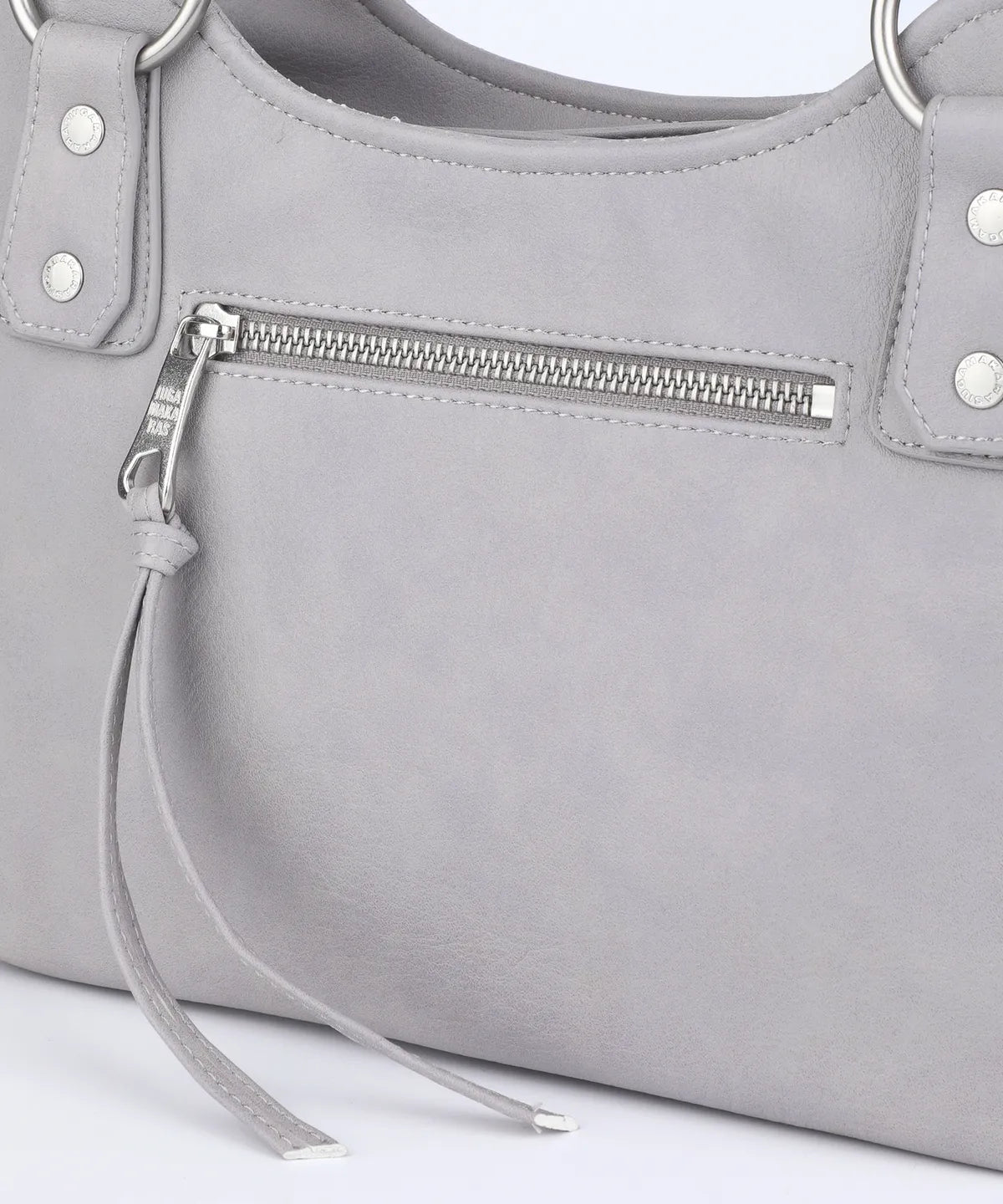 Laced Ribbon Leather Shoulder Bag (Light Purple)