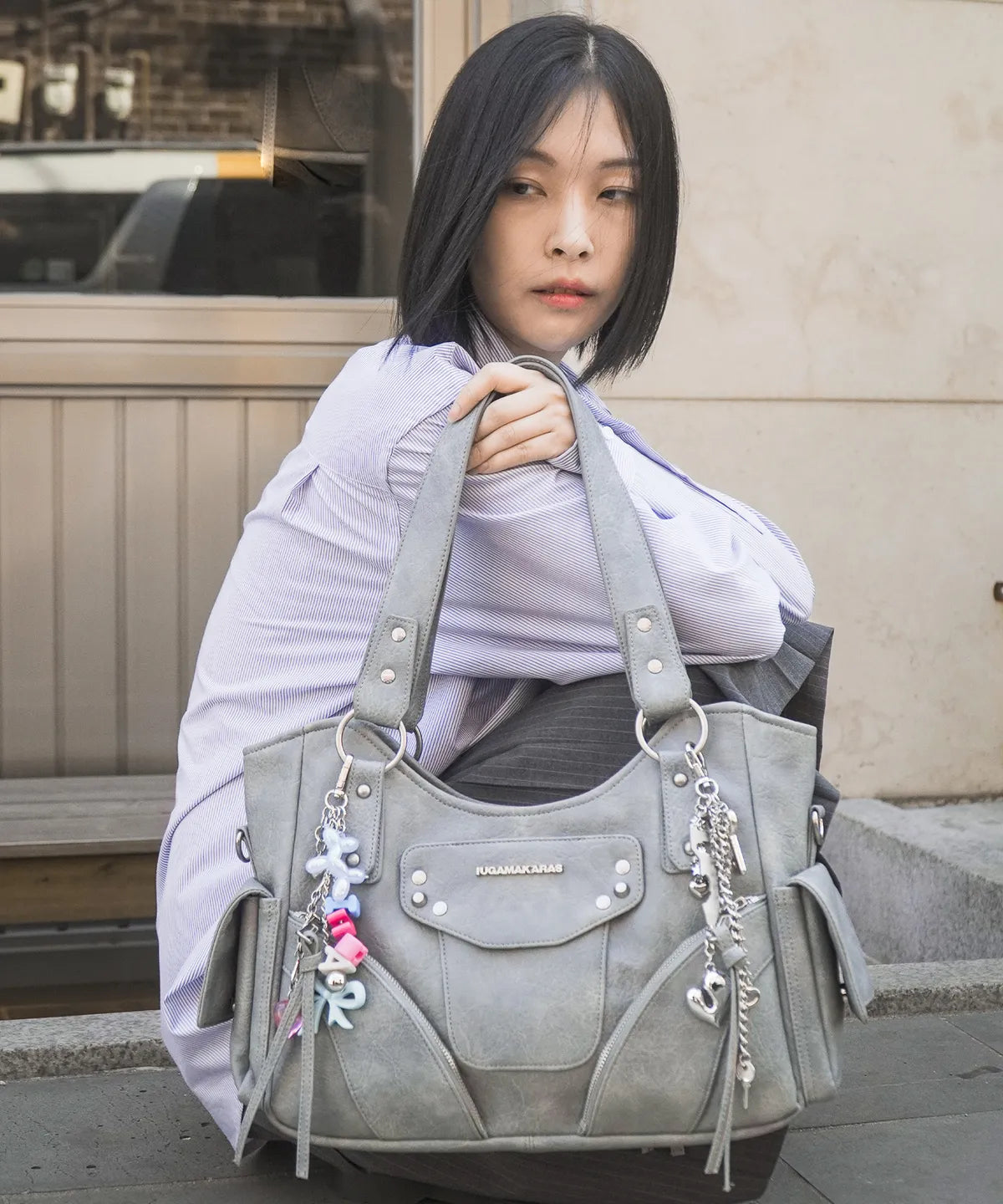 Colorful IUGA Ribbon Keyring