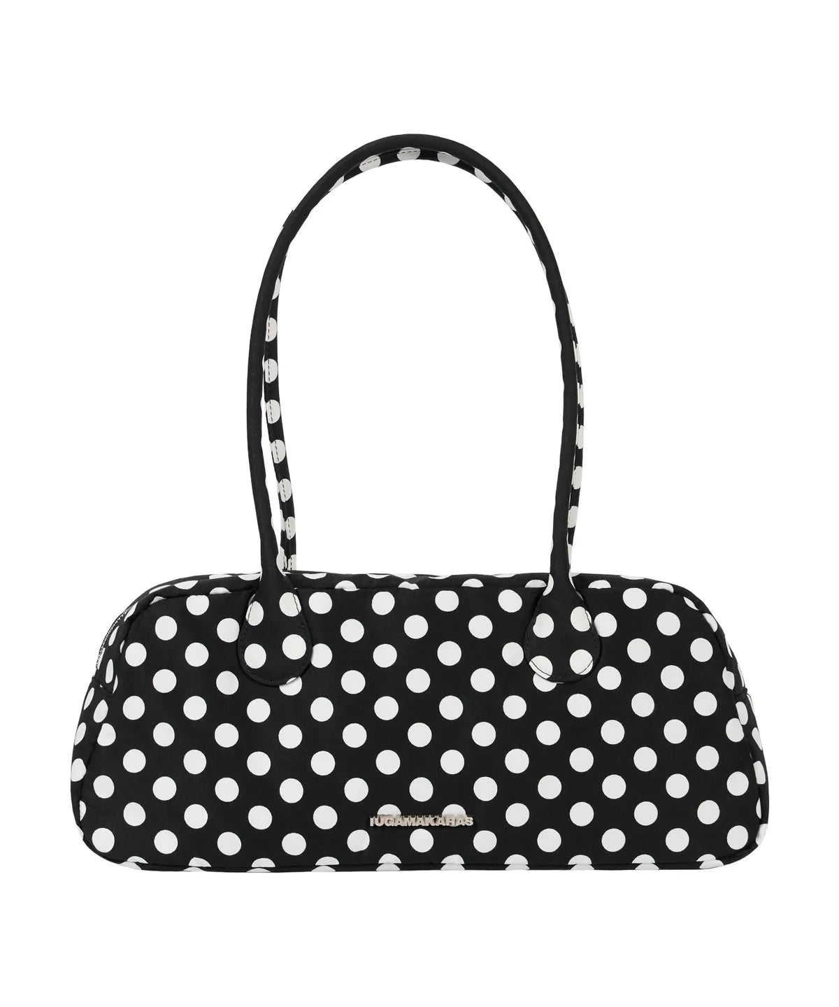 Dot Pattern Baguette Bag (Black)