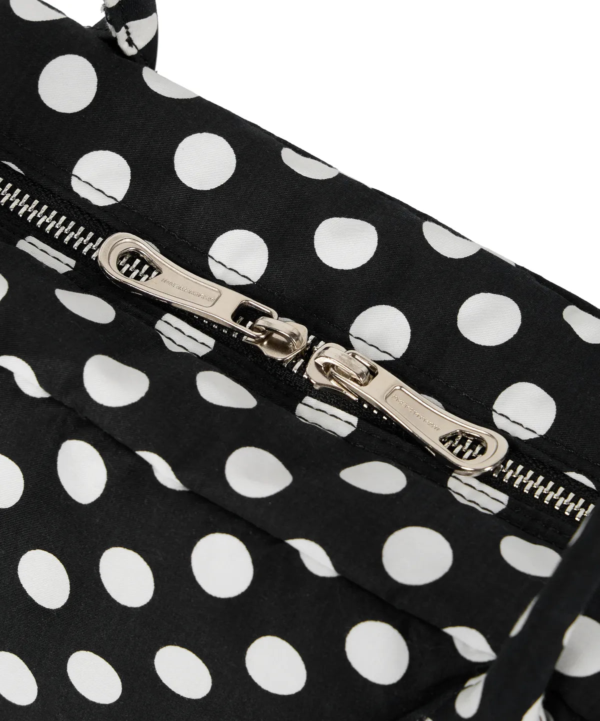 Dot Pattern Baguette Bag (Black)