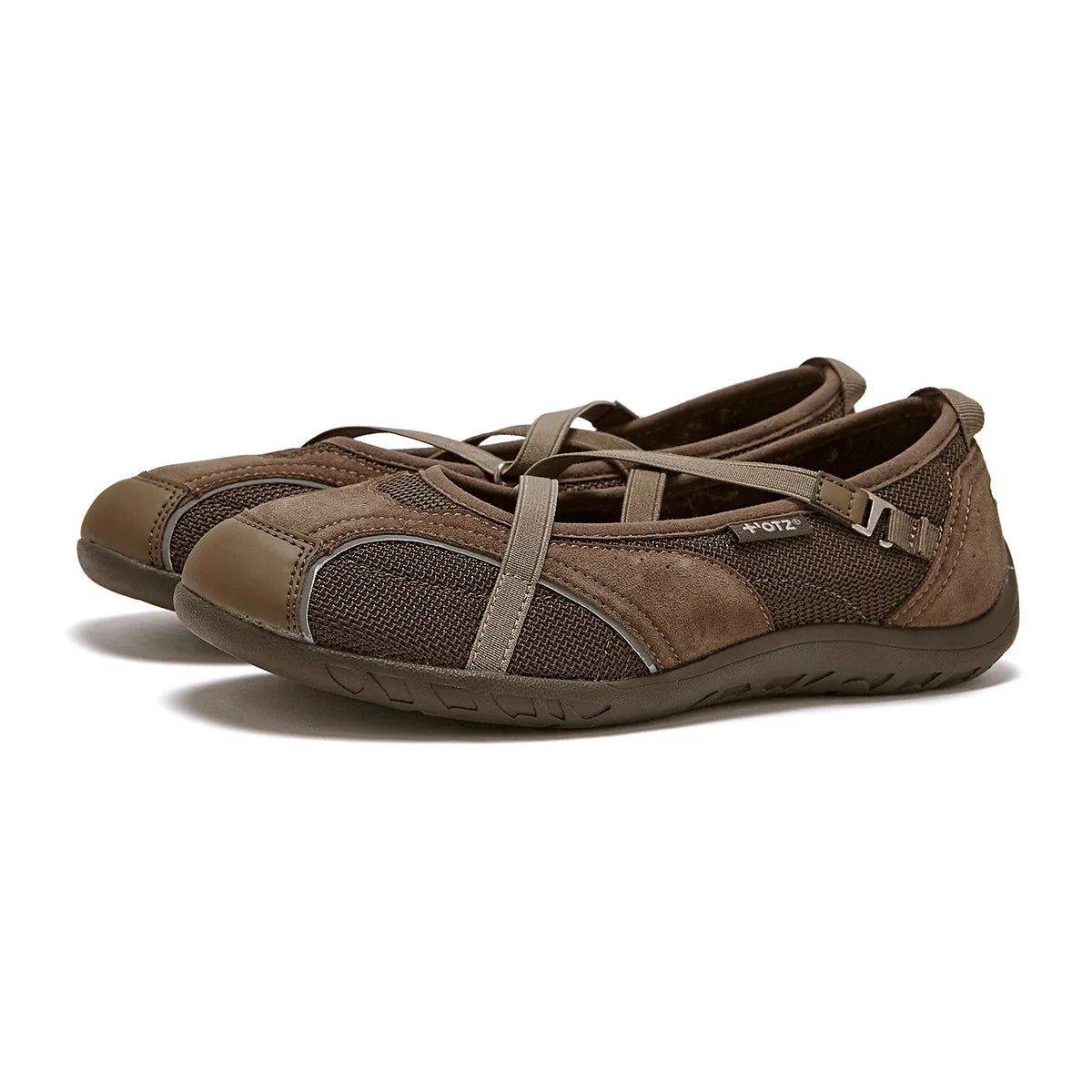 OTZ ROMARY BANDING FLAT SNEAKERS - SUEDE MOCHA