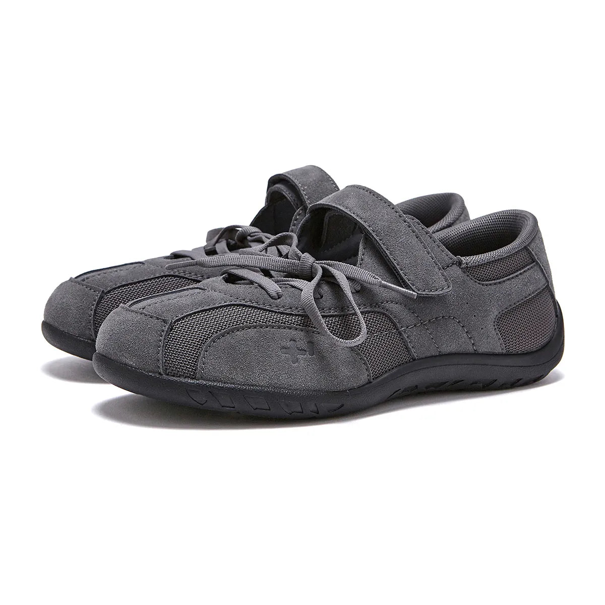 OTZ ROMARY LACE-UP SNEAKERS - SUEDE GREY